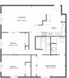 renovated 3 Bedroom 2 bath Floor Plan Renovated 3 Bedroom 2 bath Floor Plans at Old Green Apartments, Ohio
